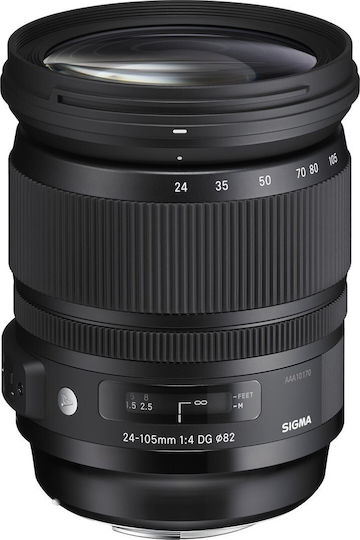 Sigma Full Frame Φωτογραφικός Φακός 24-105mm F4 DG OS HSM Standard Zoom για Nikon F Mount Μαύρος