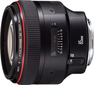 Canon Full Frame Camera Lens 85mm f/1.2 L USM II Telephoto for Canon EF Mount Black