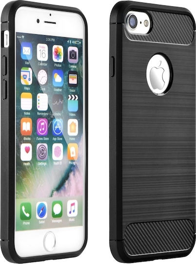 Hurtel Carbon Fiber Back Cover Σιλικόνης Μαύρο (Redmi 6)