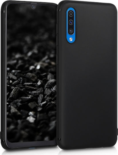 Hurtel Matt Back Cover Silicon Negru (Galaxy A50)