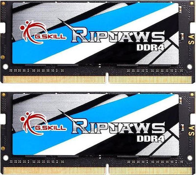 G.Skill Ripjaws 8GB DDR4 RAM με 2 Modules (2x4GB) και Ταχύτητα 2400 για Laptop