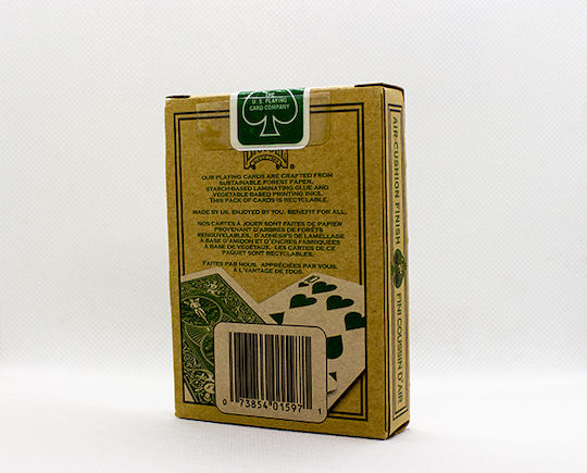 Bicycle Eco Edition Standard Index Τράπουλα Χάρτινη Πράσινη