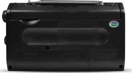 Kchibo KK-8120 Φορητό Ραδιόφωνο Ρεύματος / Μπαταρίας Μαύρο