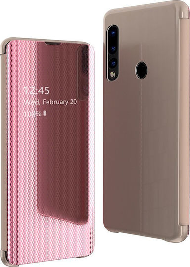 Hurtel Clear View Buchen Sie Kunststoff Rose Gold (Huawei P30 Lite)