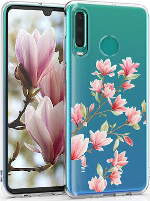 KWmobile Back Cover Σιλικόνης Magnolia Διάφανο (Huawei P30 Lite)