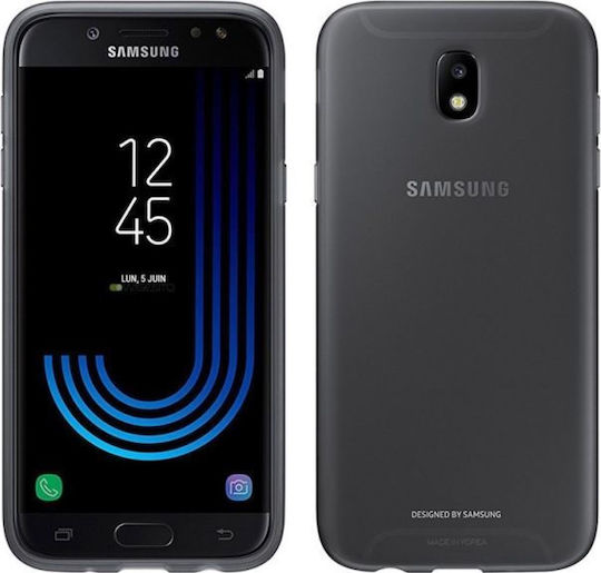 Samsung Dual Layer Cover Back Cover Σιλικόνης Μαύρο (Galaxy J7 2017)