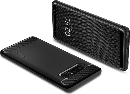 Spigen Rugged Armor Back Cover Σιλικόνης Μαύρο (Galaxy Note 8)