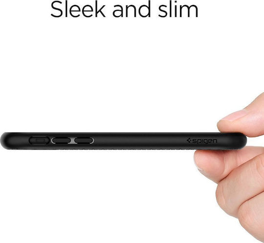 Spigen Liquid Air Back Cover Σιλικόνης Μαύρο (iPhone X / Xs)