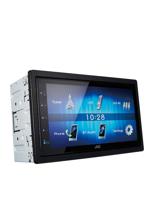 JVC Car Audio System 2DIN (Bluetooth/USB/AUX/CD) with Touch Screen 6.8"