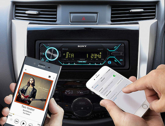 Sony Автомобилна Аудио Система 1DIN (Блутут/USB) с Подвижен панел