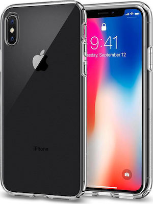 Spigen Liquid Crystal Coperta din spate Silicon Transparent (iPhone X / XS) 057CS22118