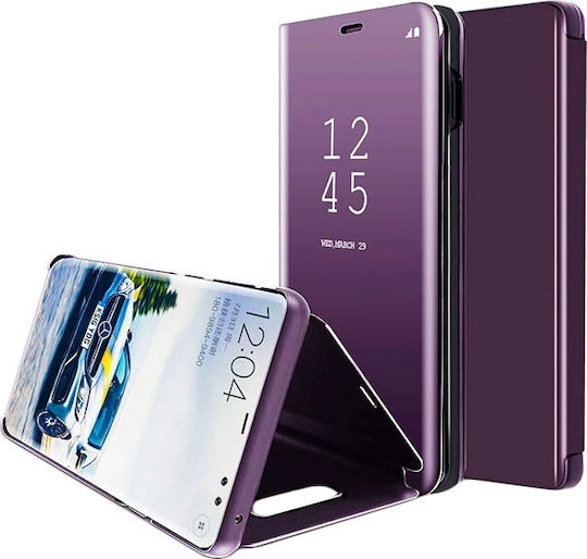 Clear View Book Plastic Purple (Redmi 7)