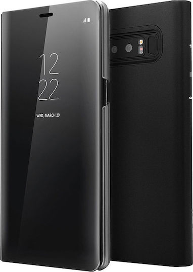Hurtel Clear View Buchen Sie Kunststoff Schwarz (Galaxy A7 2018)