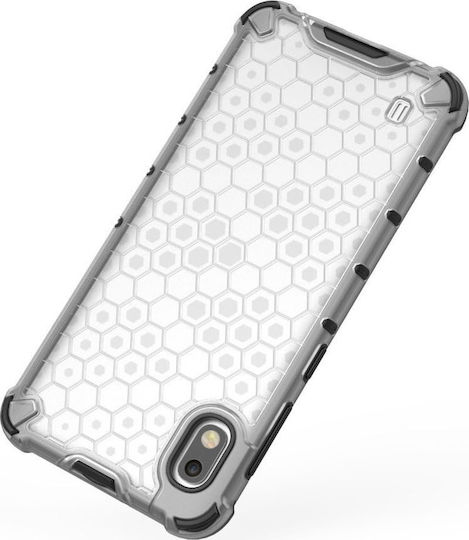 Hurtel Honeycomb Back Cover Silicone Transparent (Galaxy A10)