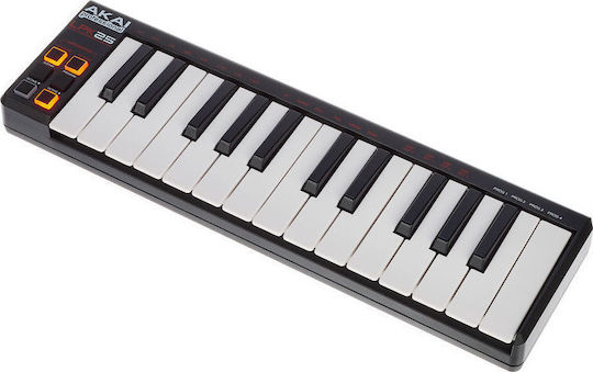 Akai Proffesional Midi Keyboard LPK25V2 με 25 Πλήκτρα σε Μαύρο Χρώμα