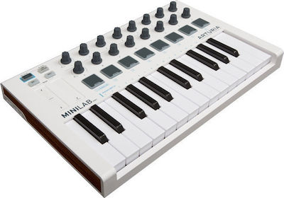 Arturia Midi Keyboard MiniLab MK II with 25 Keyboard White