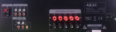 Akai Ενισχυτής με λειτουργία Karaoke AS110RA-320BT σε Μαύρο Χρώμα