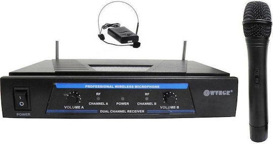WVNGR Karaoke Amplifier With Wireless Microphones WG-007 Black