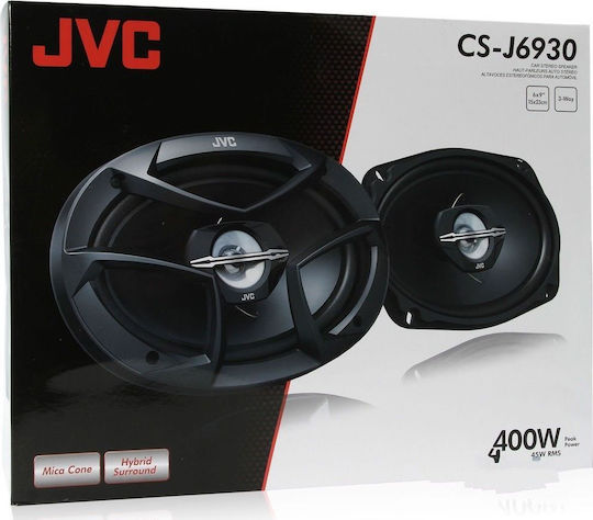 JVC CS-J6930 Σετ Ηχεία Αυτοκινήτου 6x9" με 45W RMS (3 Δρόμων)