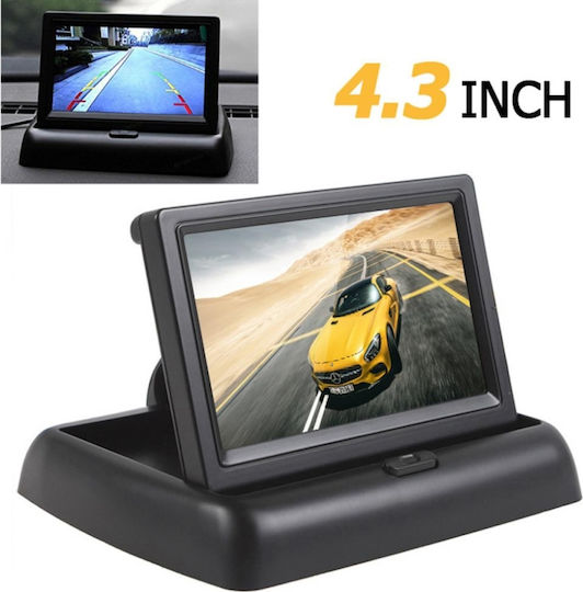 4.3" Car Screen Αναδιπλούμενη for Dashboard Universal