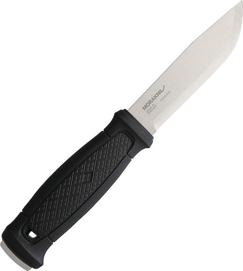 Morakniv Garberg with Leather Case Knife Black with Blade made of Stainless Steel in Sheath