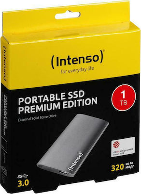 Intenso Premium Edition USB 3.0 Εξωτερικός SSD 1TB 1.8" Ανθρακί