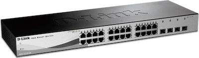 D-Link DGS-1210-28 v3 Gestionat L2 Switch cu 28 Porturi Gigabit (1Gbps) Ethernet și 4 Porturi SFP