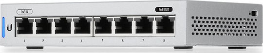 Ubiquiti Unifi Switch 8 Managed L2 PoE+ Switch με 8 Θύρες Gigabit (1Gbps) Ethernet