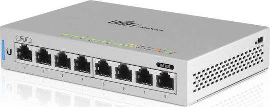 Ubiquiti Unifi Switch 8 Managed L2 PoE+ Switch με 8 Θύρες Gigabit (1Gbps) Ethernet