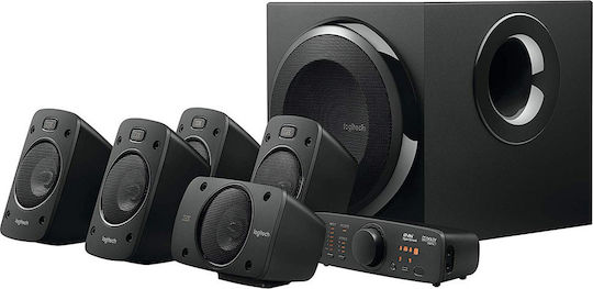 Logitech Z906 Компютърни тонколони 5.1 с мощност 500W в Черен цвят