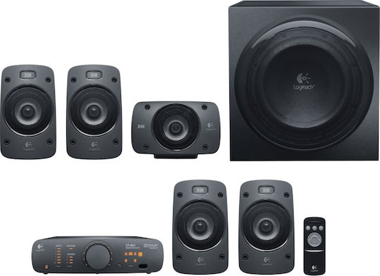 Logitech Z906 Компютърни тонколони 5.1 с мощност 500W в Черен цвят