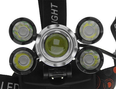 GloboStar Rechargeable Headlamp LED Waterproof IP44 with Maximum Brightness 5000lm