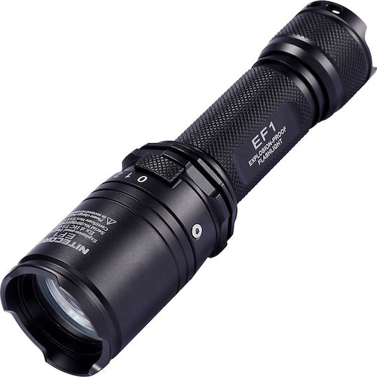 NiteCore Explosive-proof Flashlight LED IP67 with Maximum Brightness 830lm EF1 2xCR123 Black