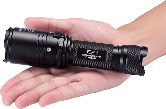 NiteCore Explosive-proof Flashlight LED IP67 with Maximum Brightness 830lm EF1 2xCR123 Black