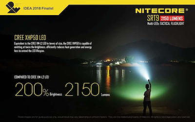 NiteCore Φακός LED UV IPX8 με Μέγιστη Φωτεινότητα 2150lm SRT9