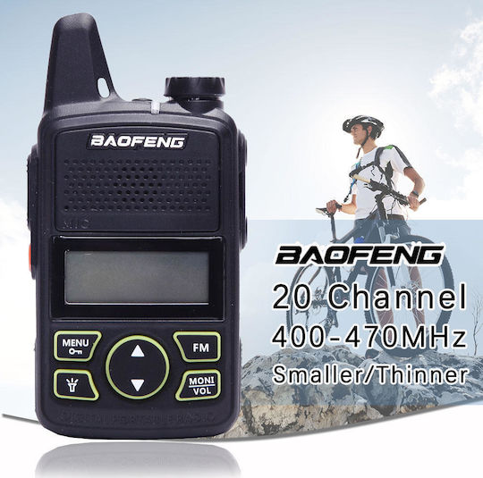 Baofeng BF-T1 Ασύρματος Πομποδέκτης PMR 1W με Μονόχρωμη Οθόνη