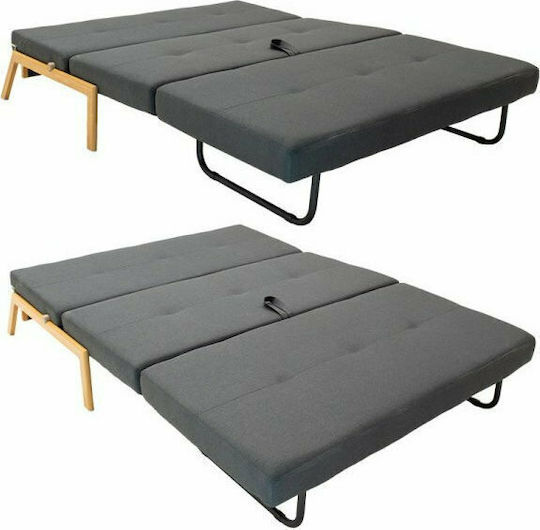 Pakketo Fancy Doppelsitzer Sofa Bett Anthrazit 150x92x77cm