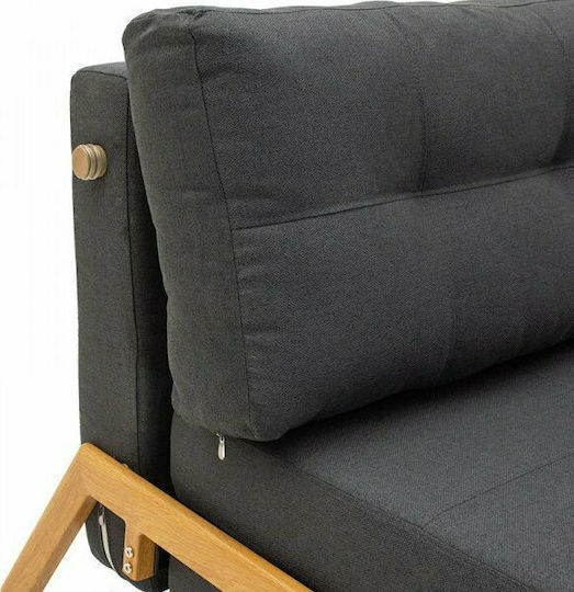 Pakketo Fancy Doppelsitzer Sofa Bett Anthrazit 150x92x77cm