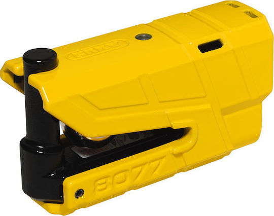 Abus Granit Detecto X Plus 8077 Κλειδαριά Δισκόφρενου Μοτοσυκλέτας με Συναγερμό & Πείρο 13.5mm Κίτρινο Χρώμα
