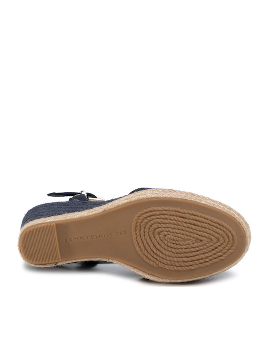 Platforme Dama Tip Espadrile Albastru Marin