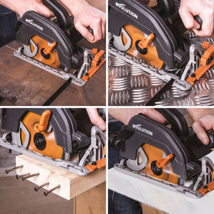 Evolution R185CCS Δισκοπρίονο 1600W με Σύστημα Αναρρόφησης