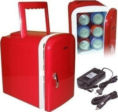 Jocca Mini Cooler Ηλεκτρικό Φορητό Ψυγείο Κόκκινο 12V 4lt