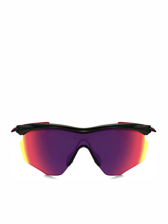 Oakley M2 Frame XL Men's Sunglasses with Black Plastic Frame and Purple Mirror Lens OO9343-08