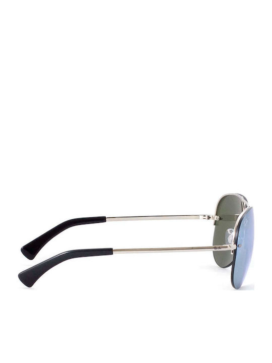 Ray Ban Highstreet Унисекс Слънчеви Очила с Сребърна Метална Рамка и Сребърни Огледални Стъкла