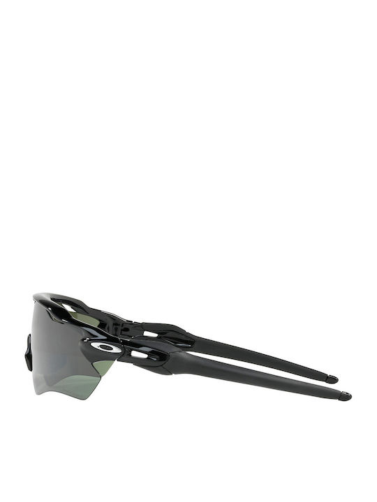 Oakley Radar Ev Path Ανδρικά Γυαλιά Ηλίου με Μαύρο Κοκκάλινο Σκελετό και Μαύρο Καθρέφτη Φακό OO9208-52