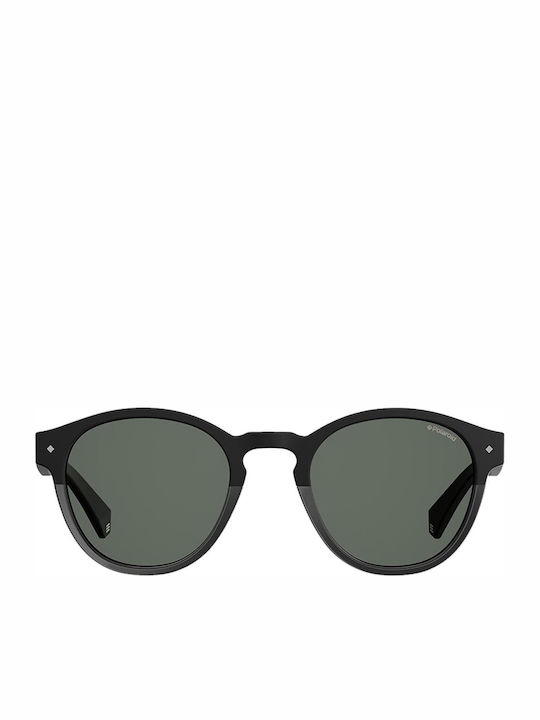 Polaroid Unisex Sunglasses with Black Plastic Frame and Black Polarized Lens PLD6042/S 807/M9