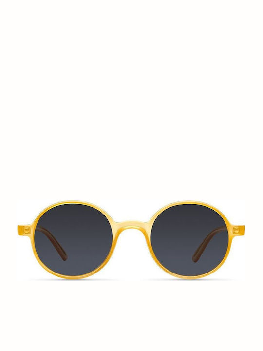 Meller Kribi Unisex Sonnenbrille mit Gelb Kunststoff Gestell und Schwarz Linse KR-AMBCAR
