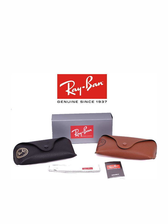 Ray Ban Unisex Sunglasses with Black Metal Frame and Green Lens RB3026 L2821