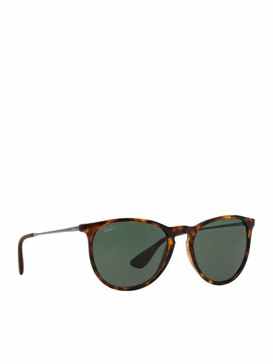 Ray Ban Erika Дамски Слънчеви Очила с Кафяв Костенурков Рамка и Зелени Стъкла RB4171 710/71