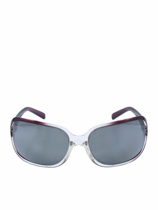 Dolce & Gabbana Women's Sunglasses with Purple Horn-Rimmed Frame and Mirror Lenses DG6003B 5856G
